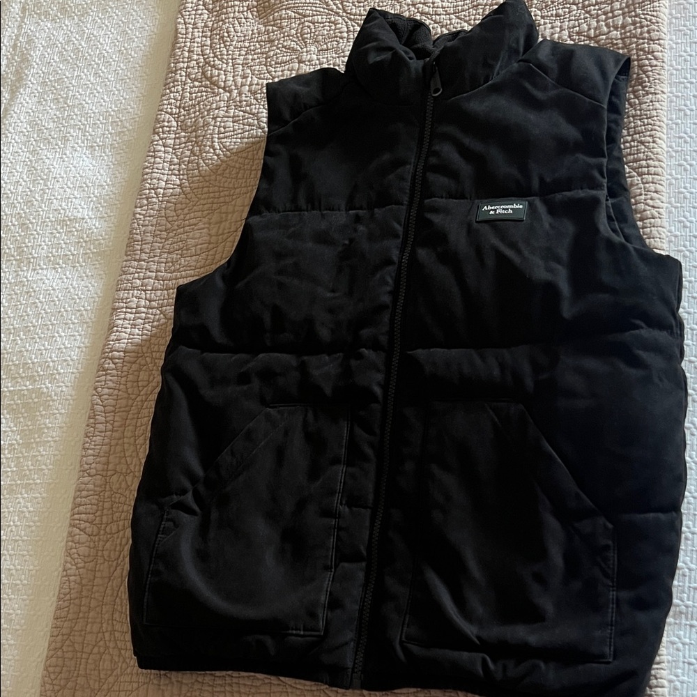 Abercrombie Kids Black Quilted Vest